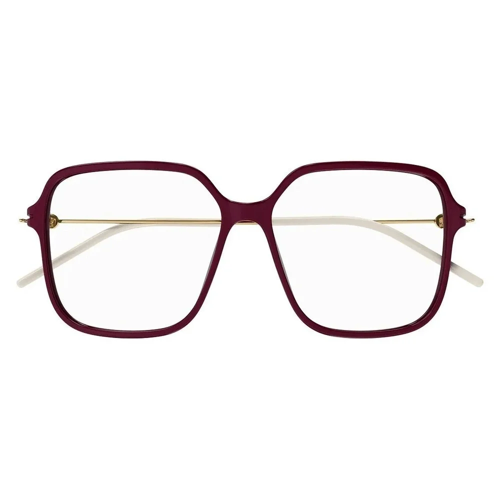 NWT Gucci GG1271o-003 Burgundy Gold 56mm Eyeglasses